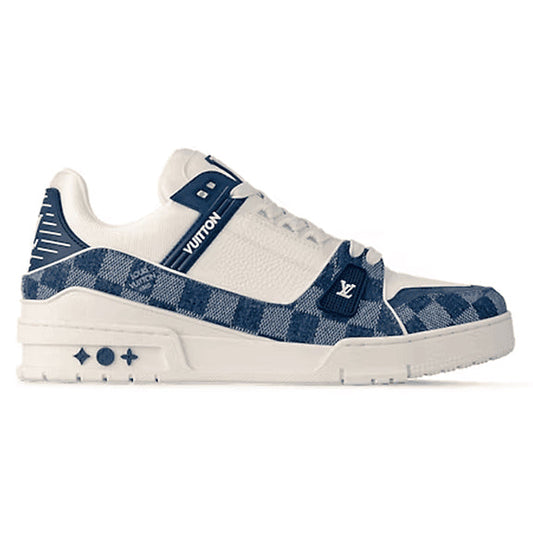 Louis Vuitton LV Trainer Sneaker Damier Denim Blue