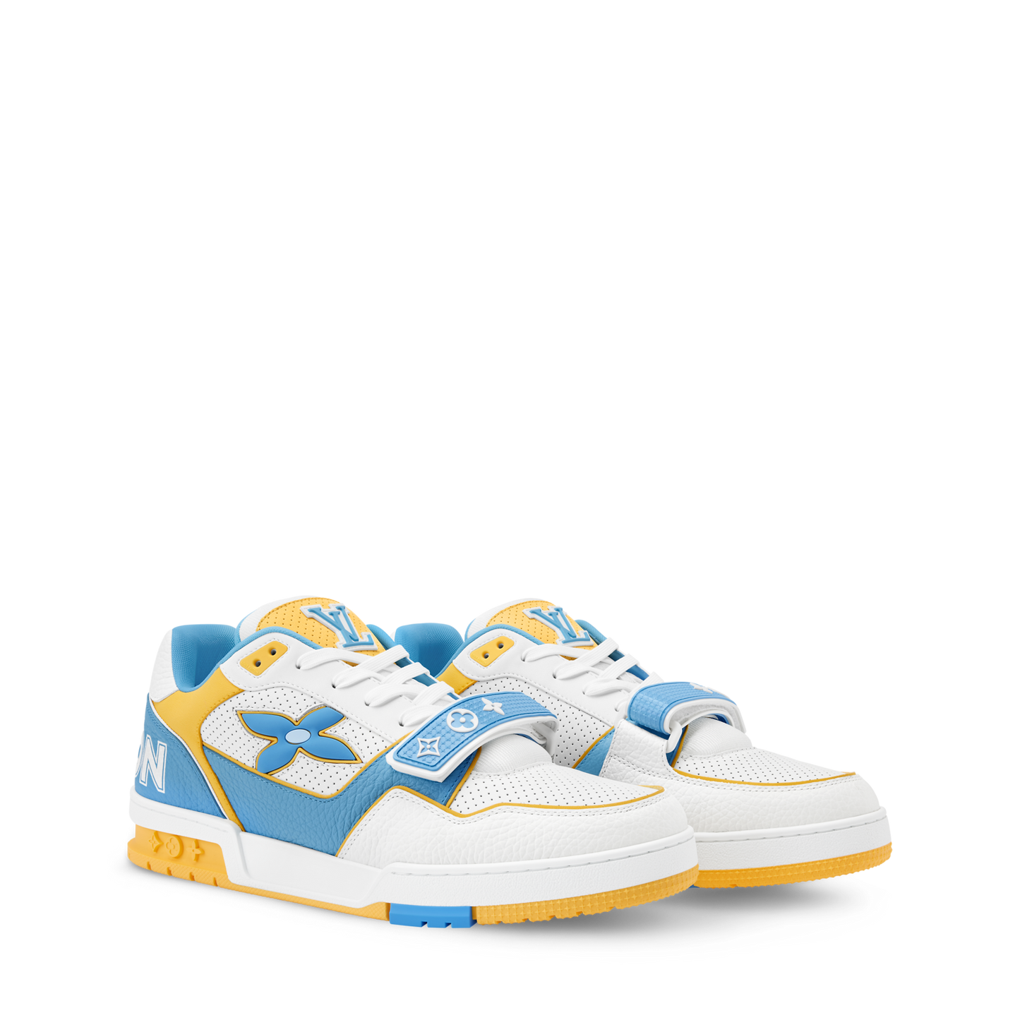 Louis Vuitton LV Trainer Blue Velcro Strap Sneaker