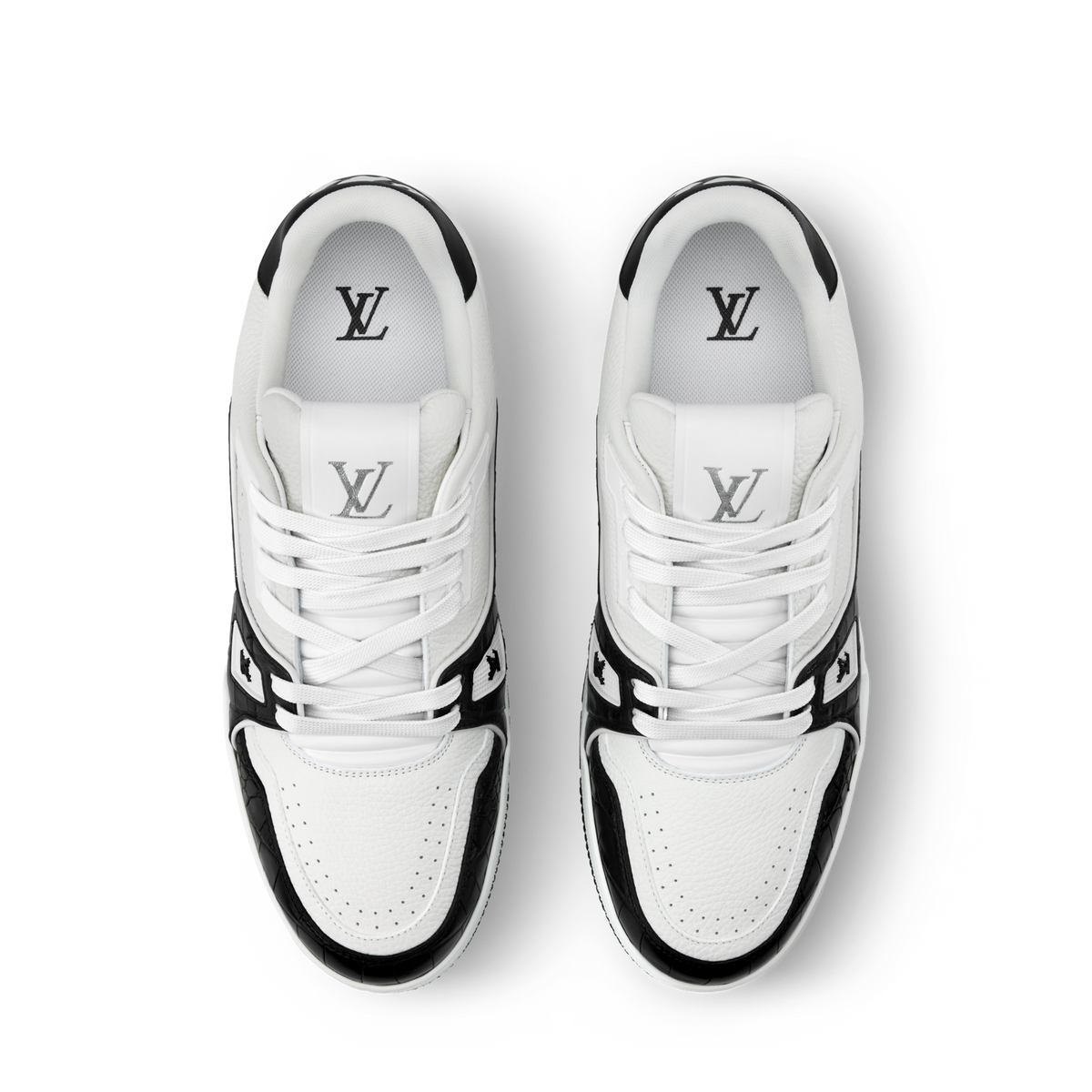 Louis Vuitton LV Trainer Black Alligator Leather Sneaker