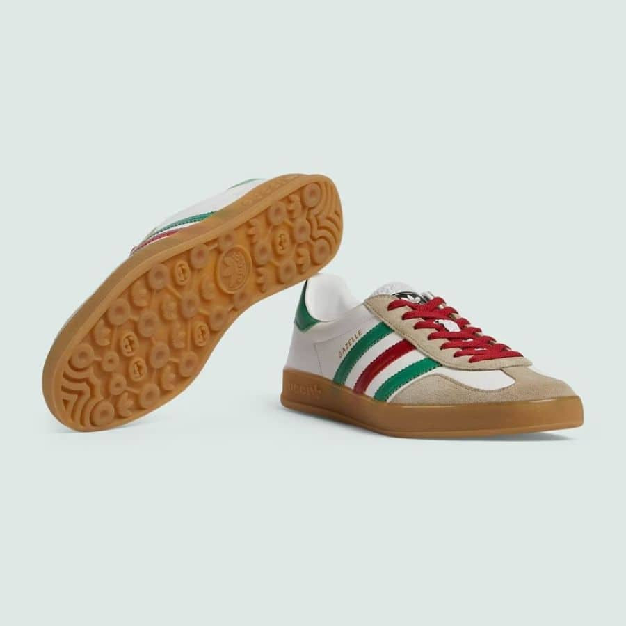 Adidas x Gucci Gazelle White Green Red