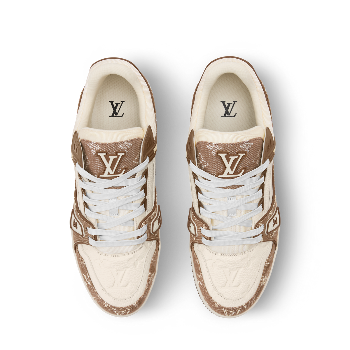 Louis Vuitton LV Trainer Sneaker Monogram Brown Denim