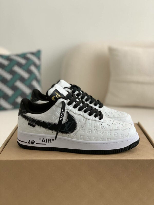 Louis Vuitton x Nike Air Force 1 Low White Black