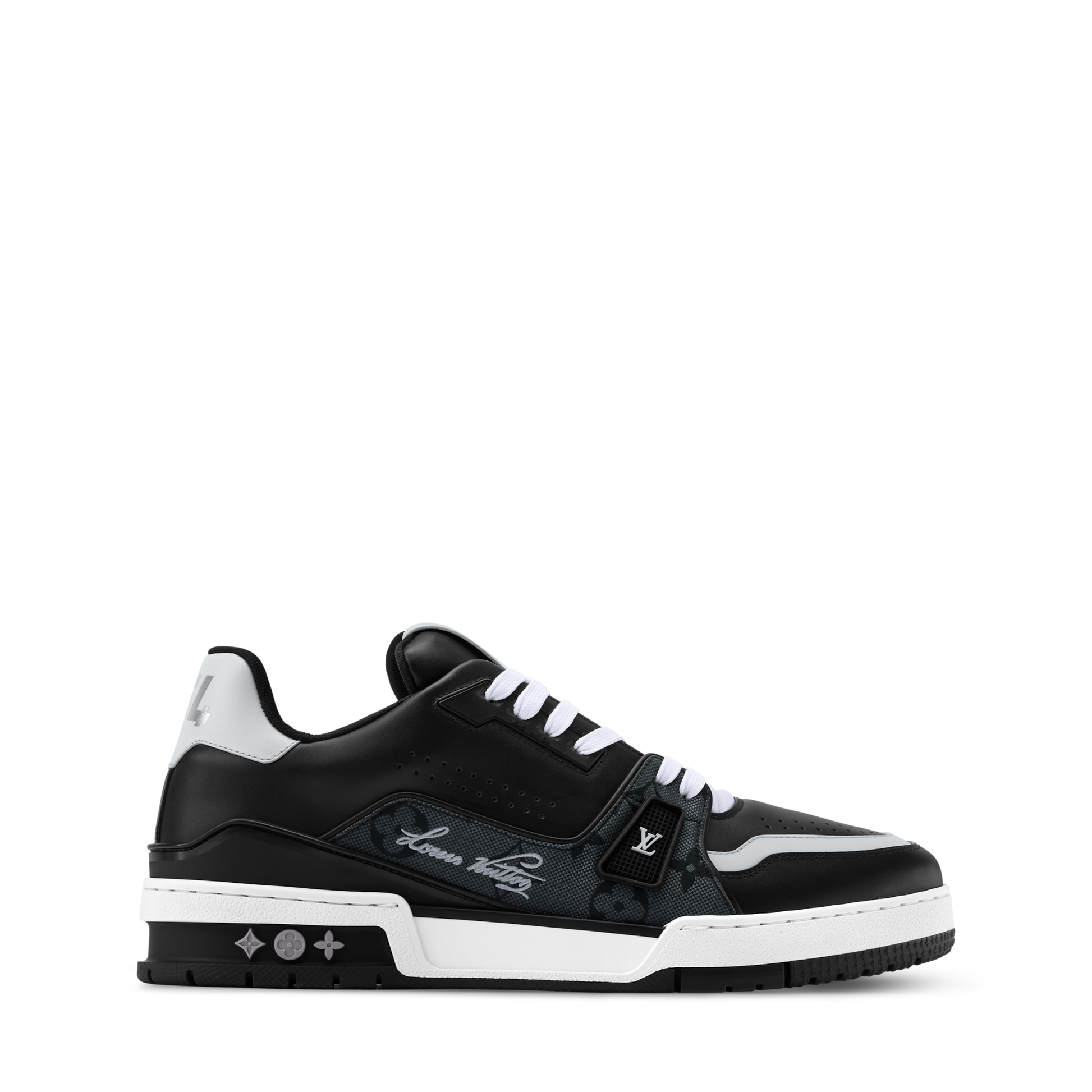 Louis Vuitton LV Trainer Black Monogram Leather Sneaker