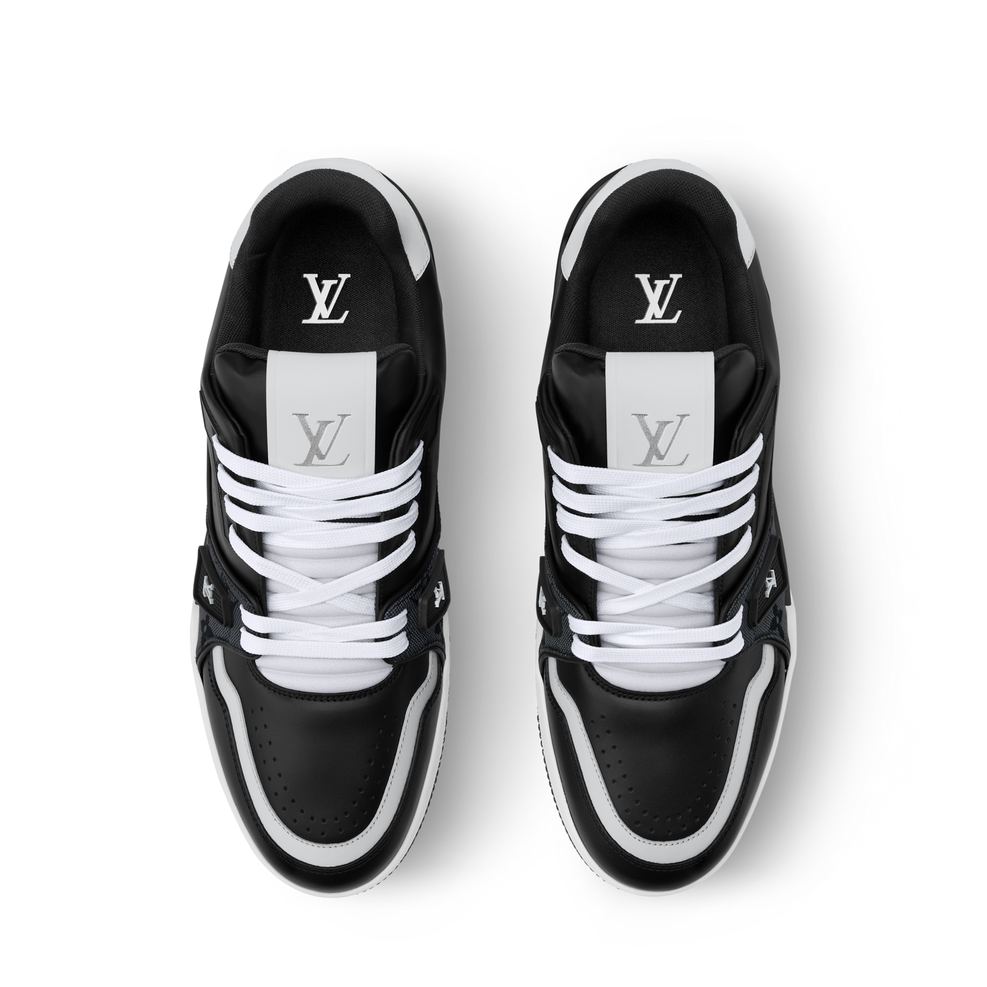 Louis Vuitton LV Trainer Black Monogram Leather Sneaker