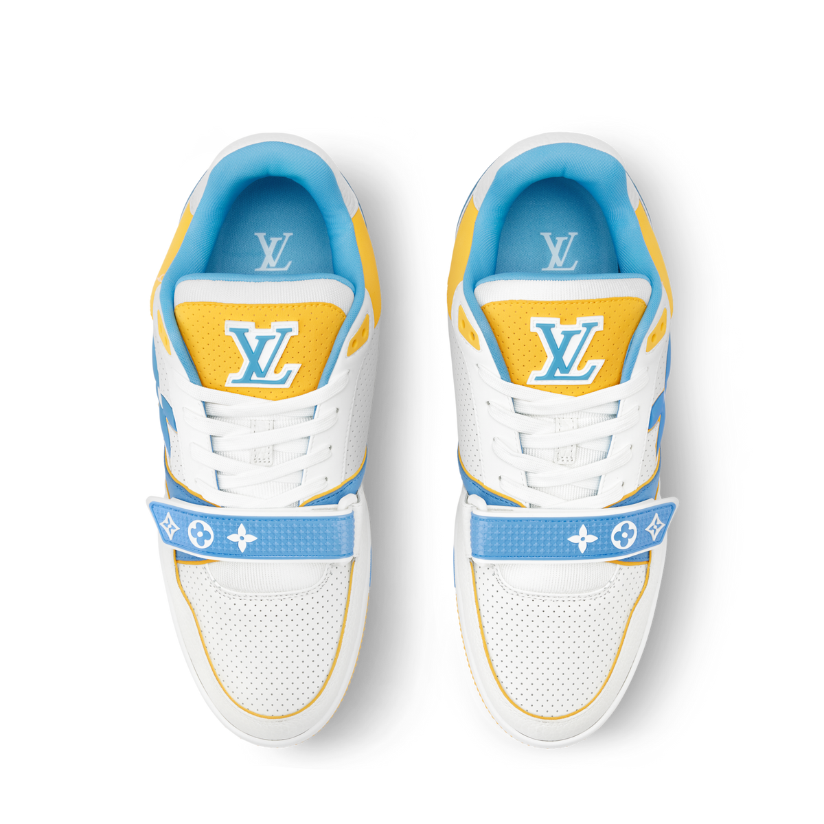 Louis Vuitton LV Trainer Blue Velcro Strap Sneaker