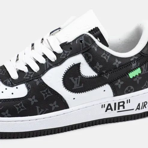 Louis Vuitton x Nike Air Force 1 Low Virgil Abloh  Black White Monogram