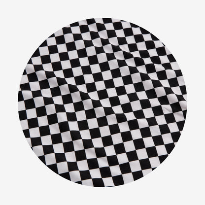 Racing Checker Luxe Bow Hair Clip