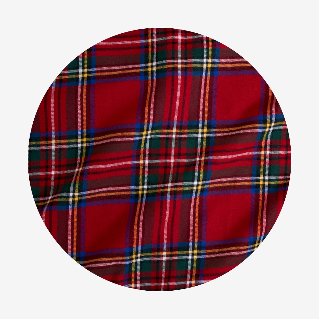 Red Tartan Plaid Flannelette Poshmas Stocking
