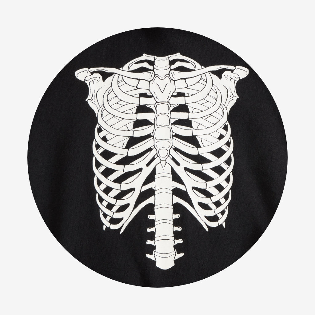 Classic Skelly Fleece Hooded Romper