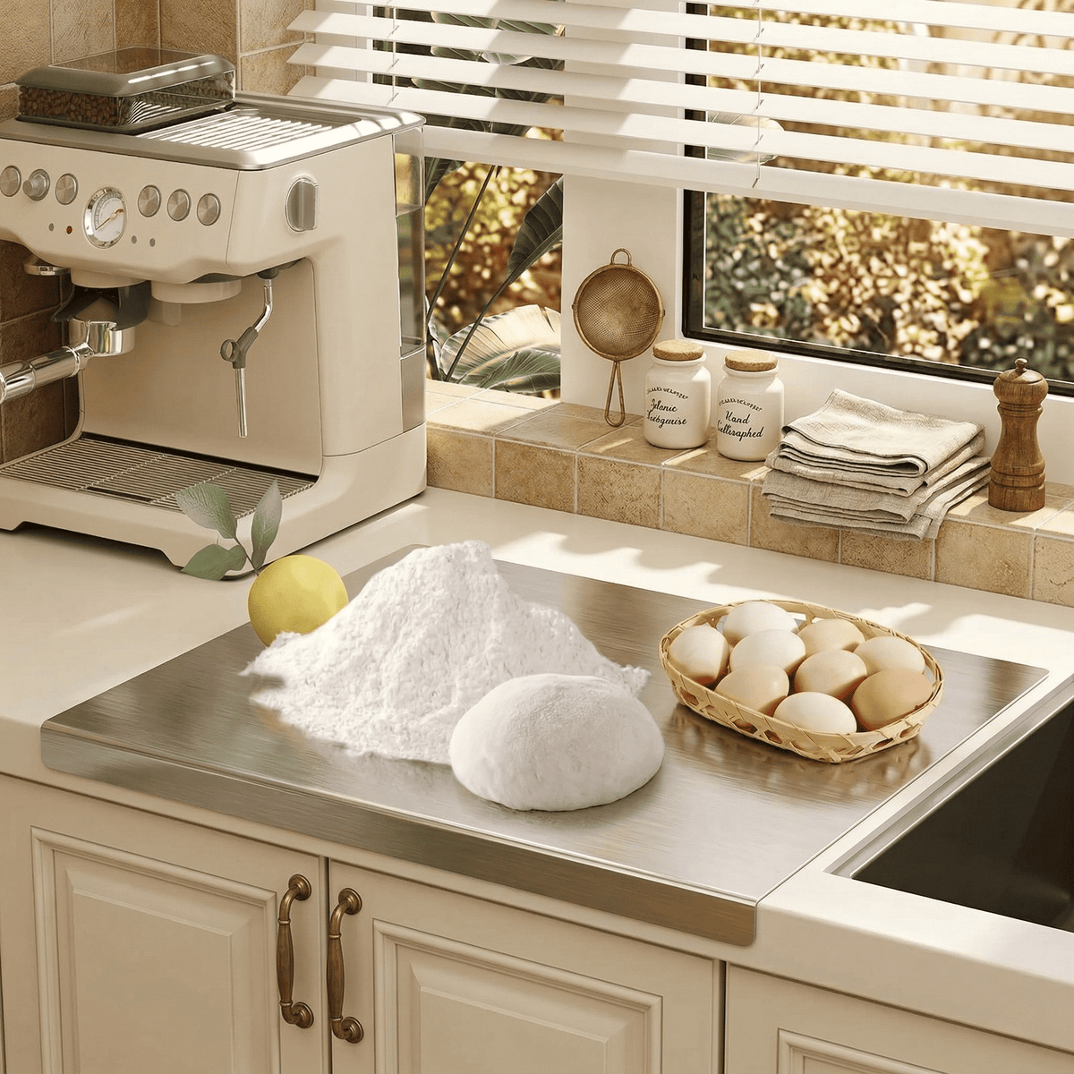 （1200g）Stainless Steel Multi-Purpose Board for Cooking & Baking