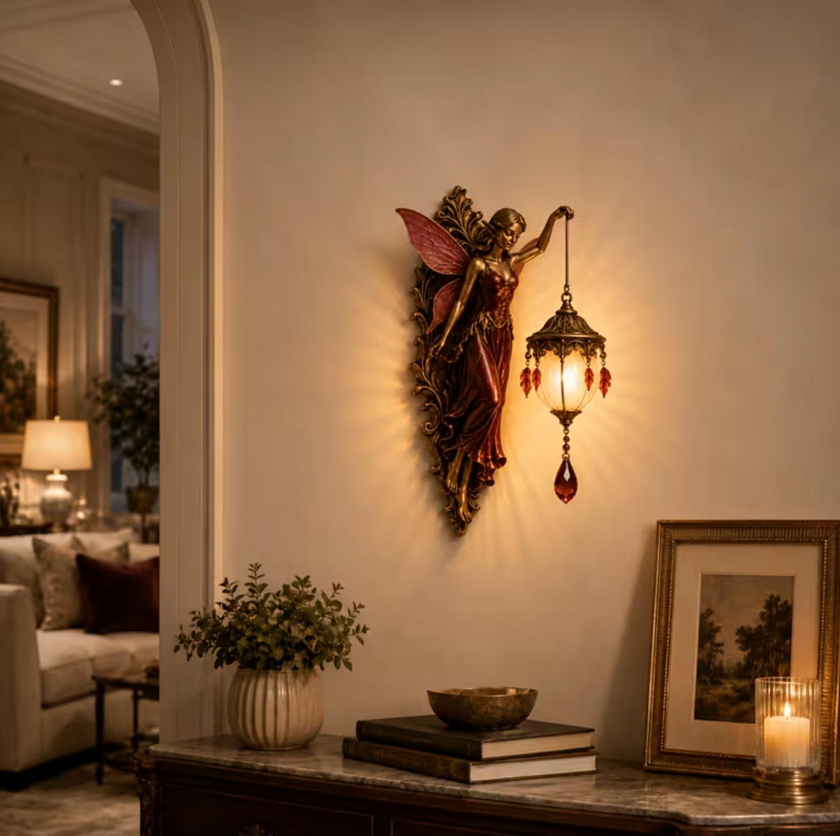 🧚🌸Enchanted Fairy Glow Wall Lamp