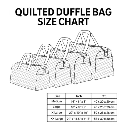 Hippie Journey Quilted Duffle Bag