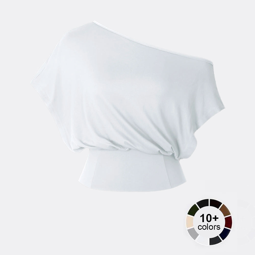 One Shoulder Casual Fashion Tee