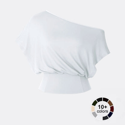 One Shoulder Casual Fashion Tee