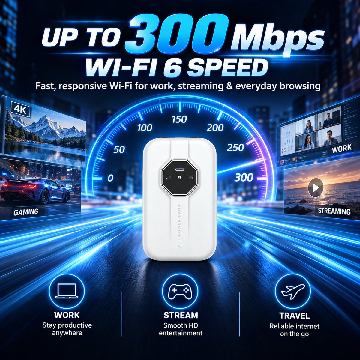 📶 Portable Wi-Fi 6 Mobile Hotspot