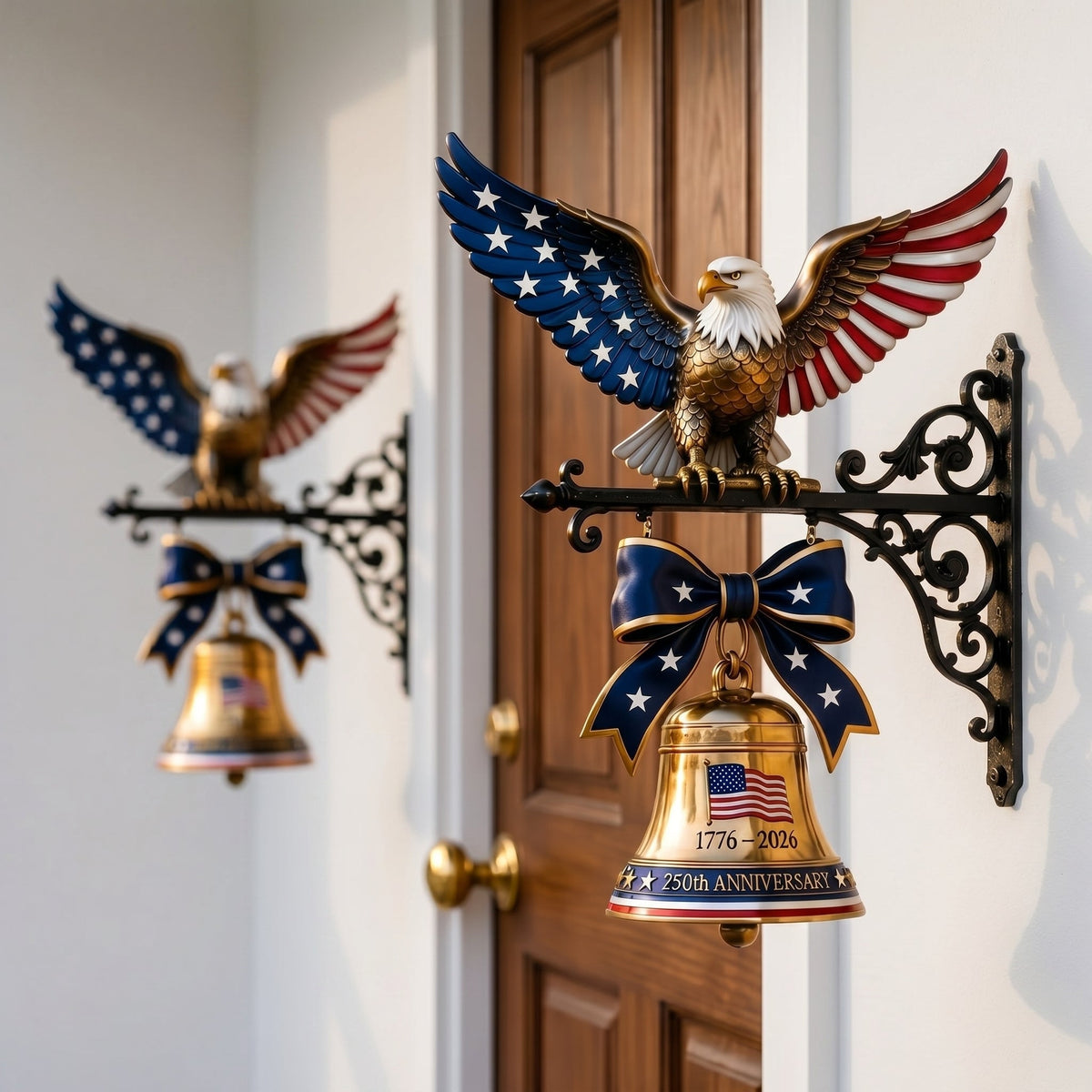 🔔 🔔 The Eagle Bell Every Proud American Home Deserves - Honor America’s 250th Anniversary with a Classic Porch Bell