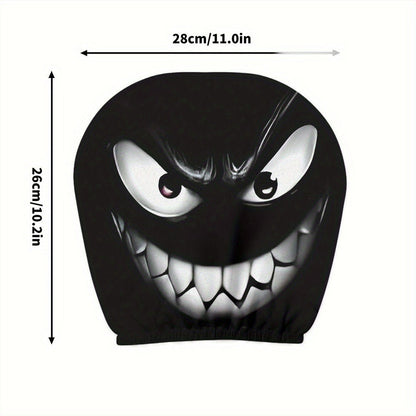 Funny Cartoon Car Headrest Covers – 2PCS Universal Fit