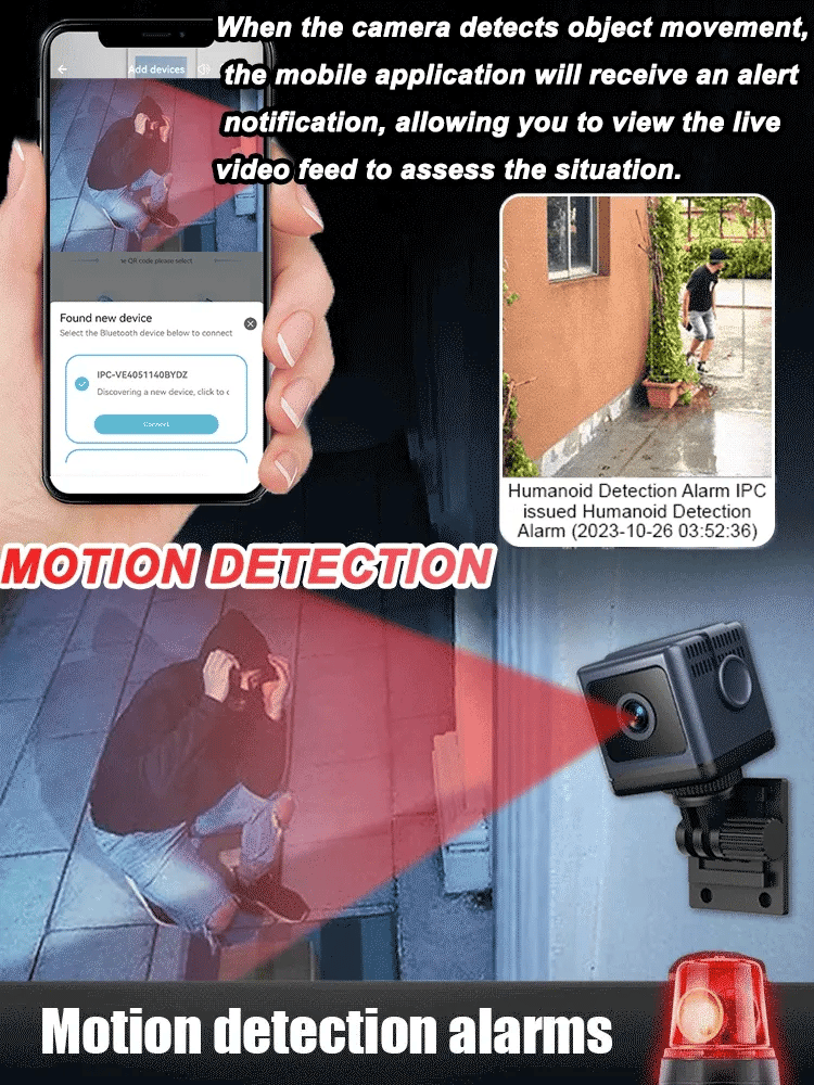 🔥Smart WiFi Security Camera – 1080P HD, Night Vision, Motion Detection, Low Power