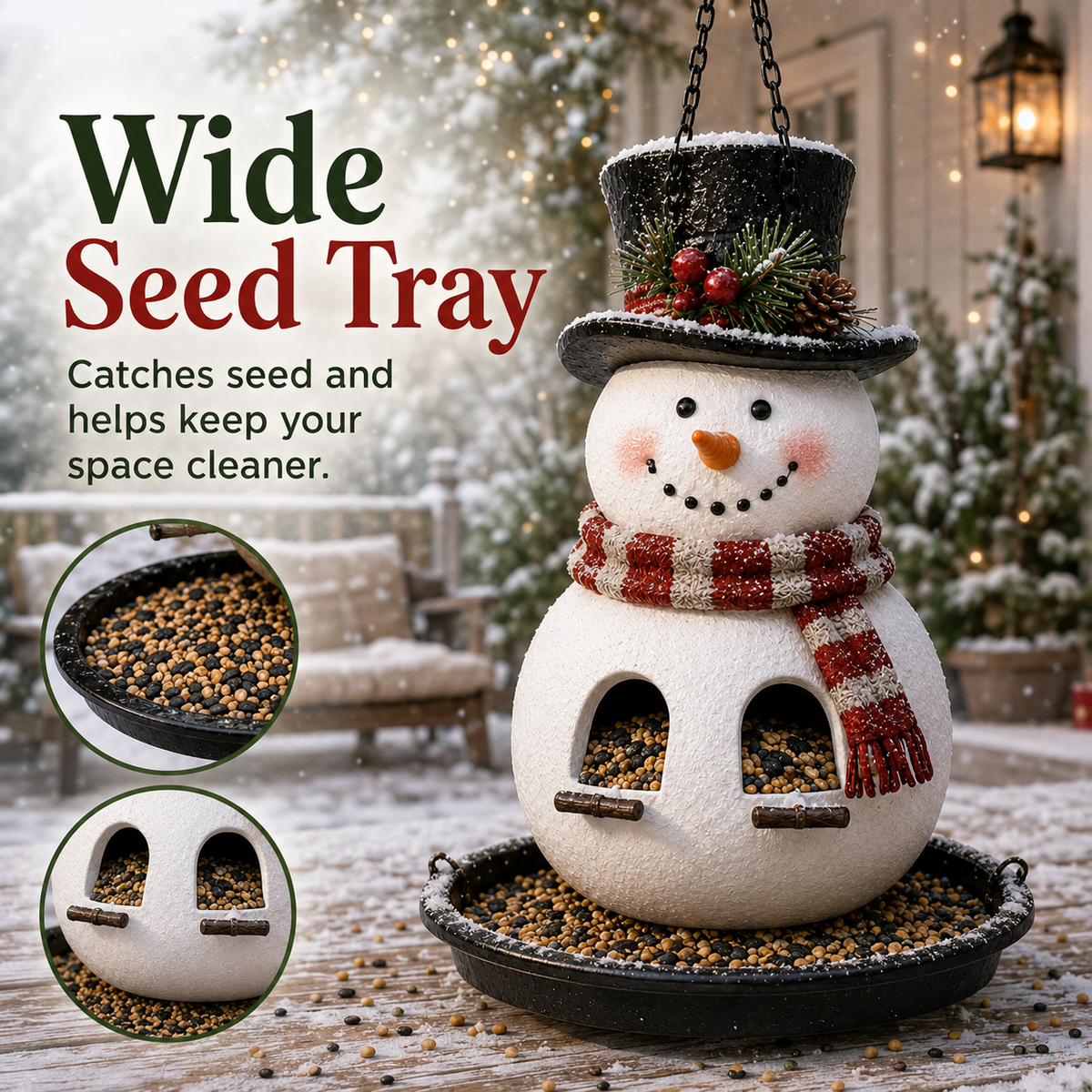 🎄 Christmas Bird Feeder Collection – Festive Garden Décor for Bird Lovers