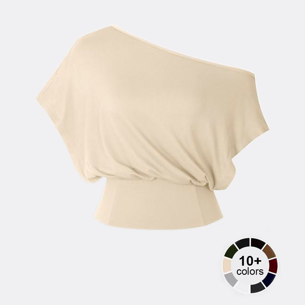 One Shoulder Casual Fashion Tee