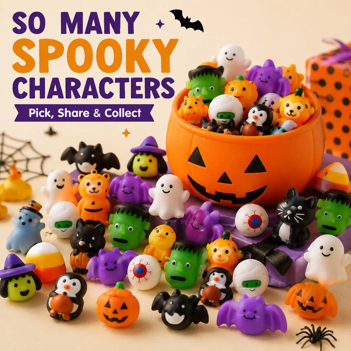 🎃Last Day 50% OFF🔥 - 🎃 30PCS Halloween Mochi Squishy Toys