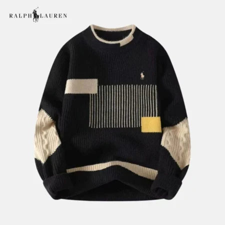 Color-Blocked Clean Lined