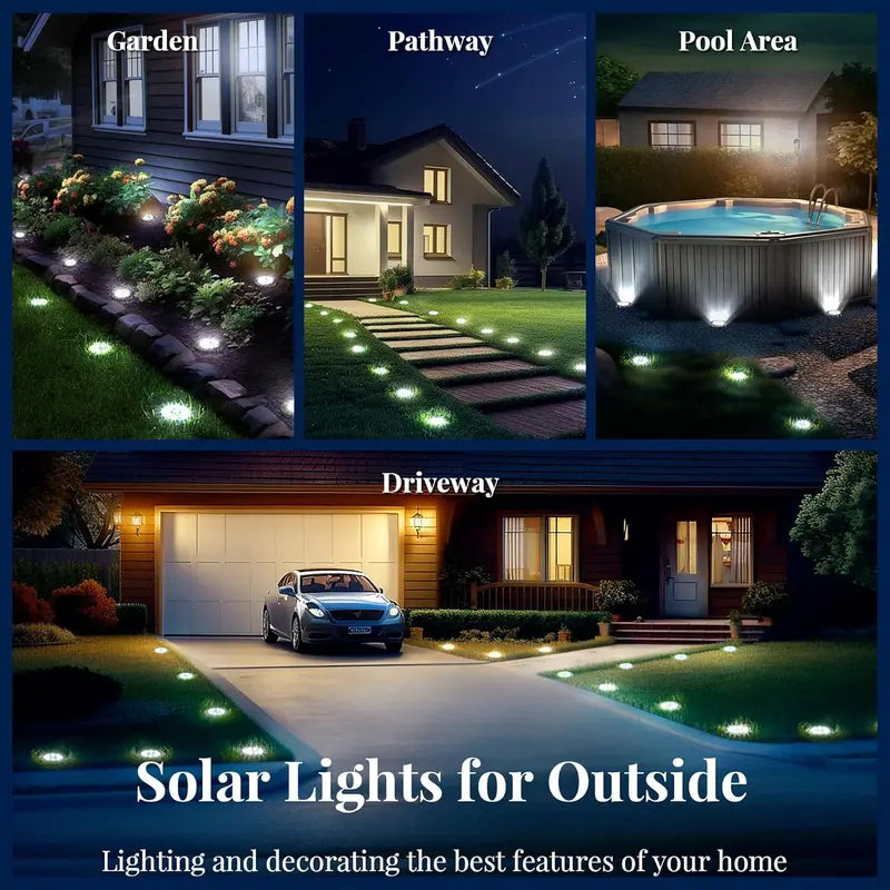 ✨Solar Lights for Outside,12 Pack Solar Lights Outdoor Waterproof