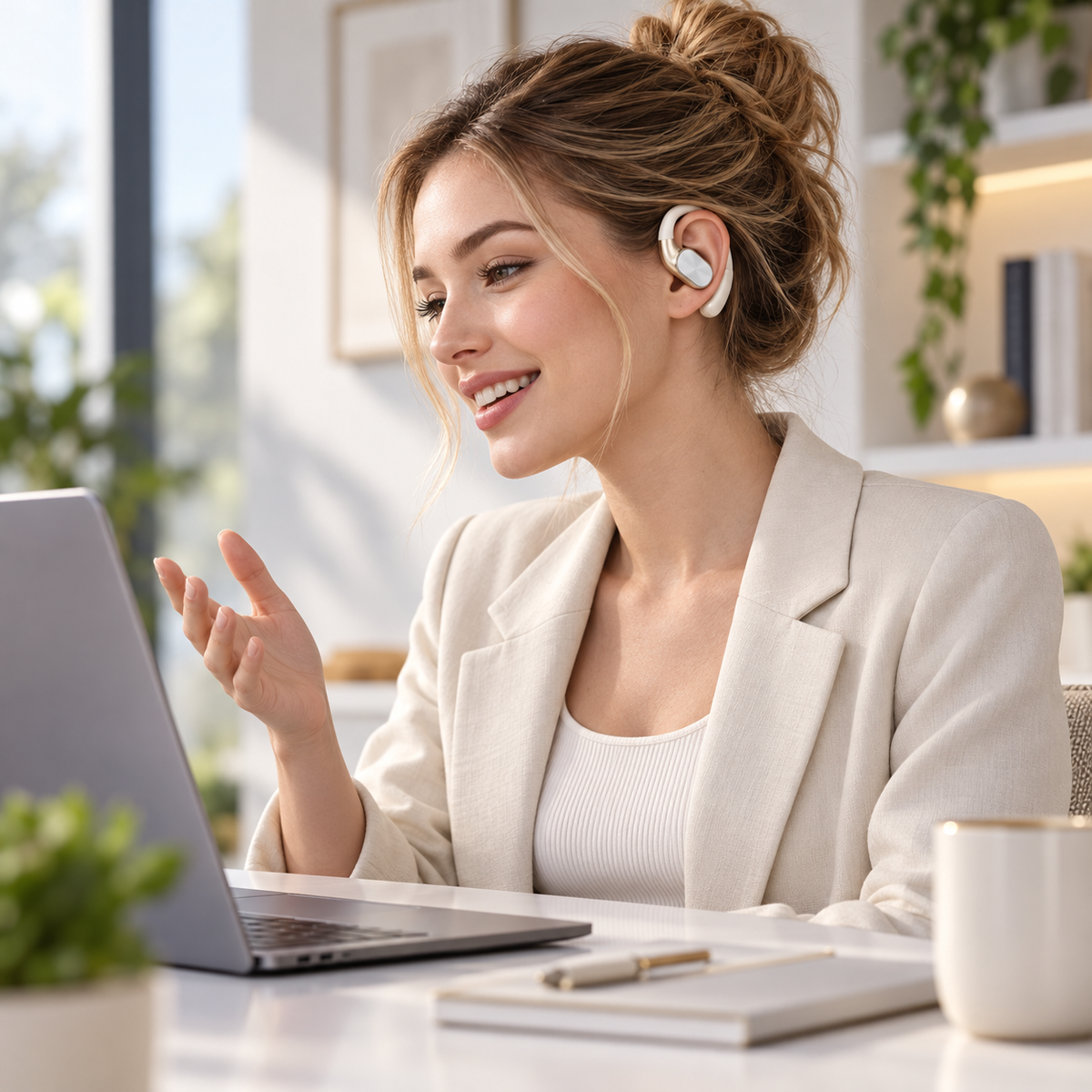 🎧 Open-Ear Wireless Ear-Hook Headphones with Bluetooth 6.0 & Hi-Fi Sound ⚡🎶