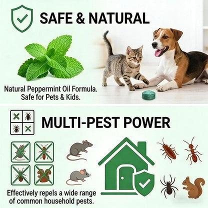 🌿 Natural Peppermint Rodent Repellent Balls (12-Pack) – Keep Rats & Mice Away 🐭🚫