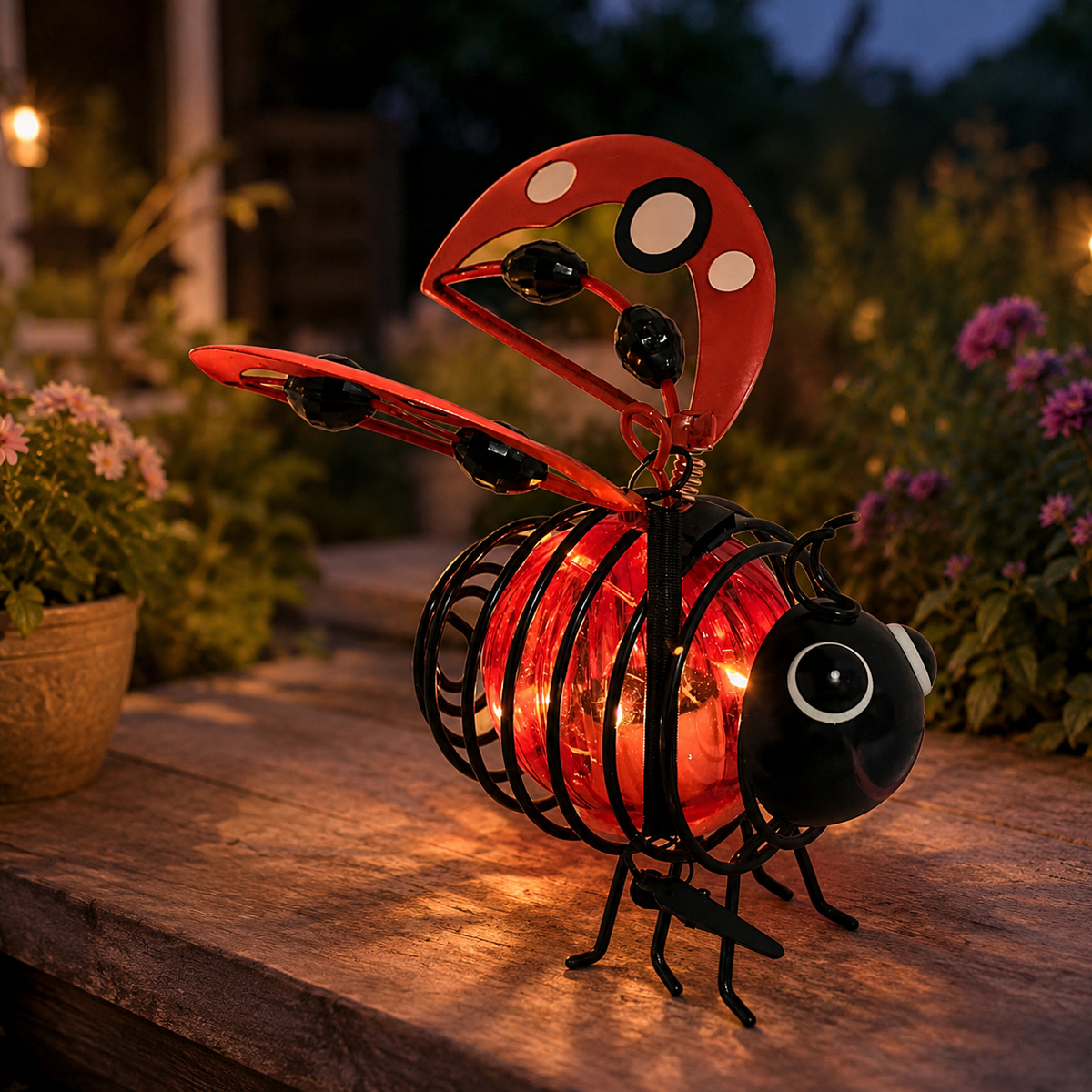 🐝Last Day 75% OFF🔥 Hanging Solar Bee Light – Warm Amber Glow, Flicker-Free, Perfect for Garden Parties, Camping, or Kids’ Rooms – Spread Joy Day and Night 🌞🌜