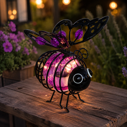 🐝Last Day 75% OFF🔥 Hanging Solar Bee Light – Warm Amber Glow, Flicker-Free, Perfect for Garden Parties, Camping, or Kids’ Rooms – Spread Joy Day and Night 🌞🌜