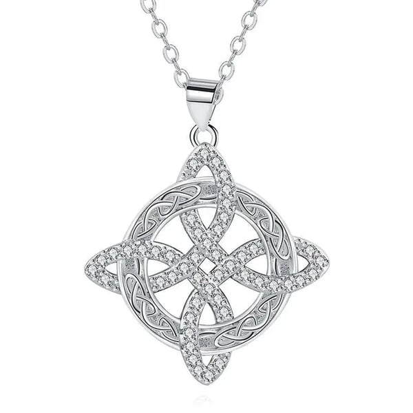 Mystical Birthstone Witches Knot Necklace – Natural Crystal🔮💞Protect Your Loved Ones
