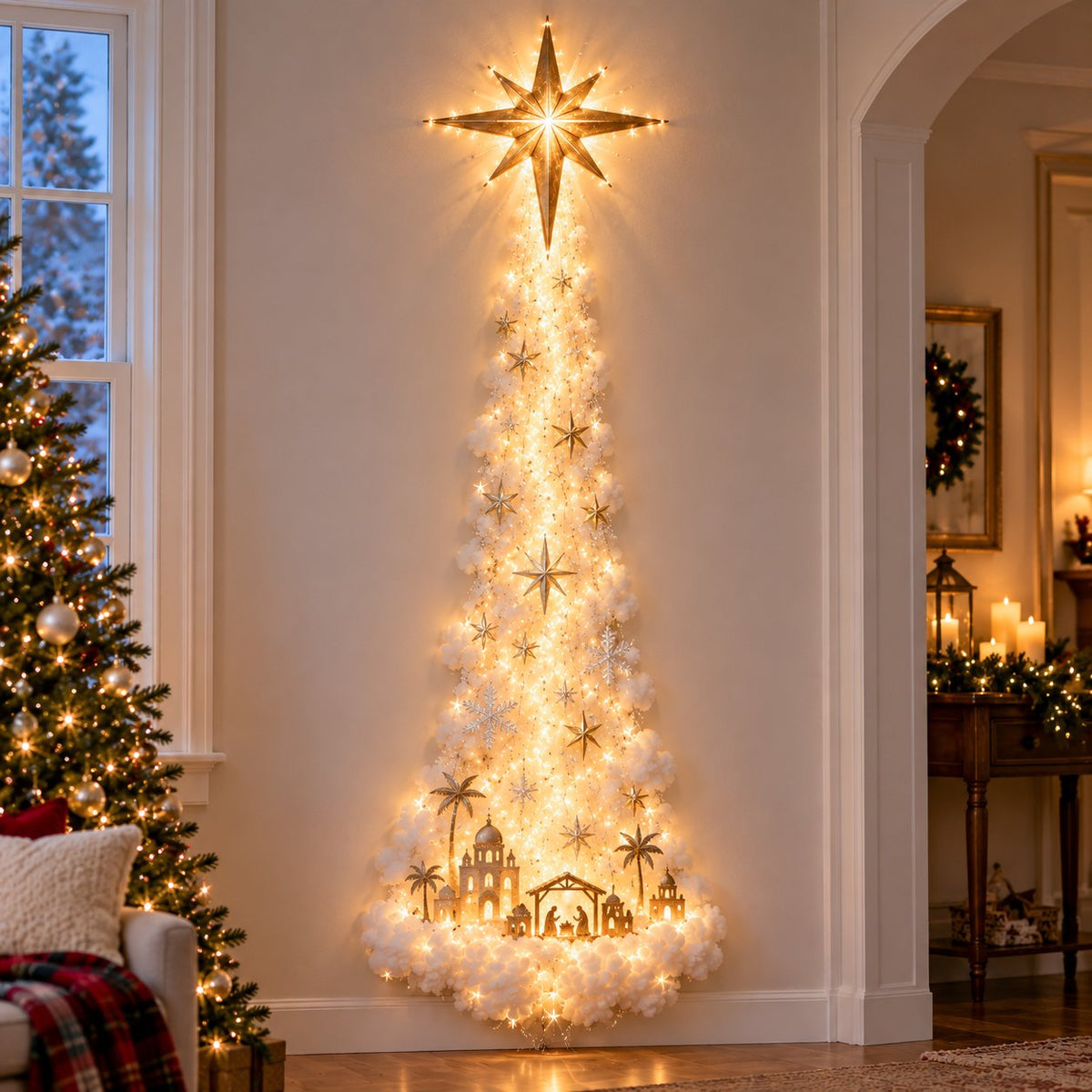 🎄 Christmas Magic Trail Wall Light — A Magical Christmas Scene on Your Wall ✨