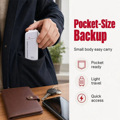 Portable Emergency Phone Charger AA Battery Powered Power Bank with LED Flashlight