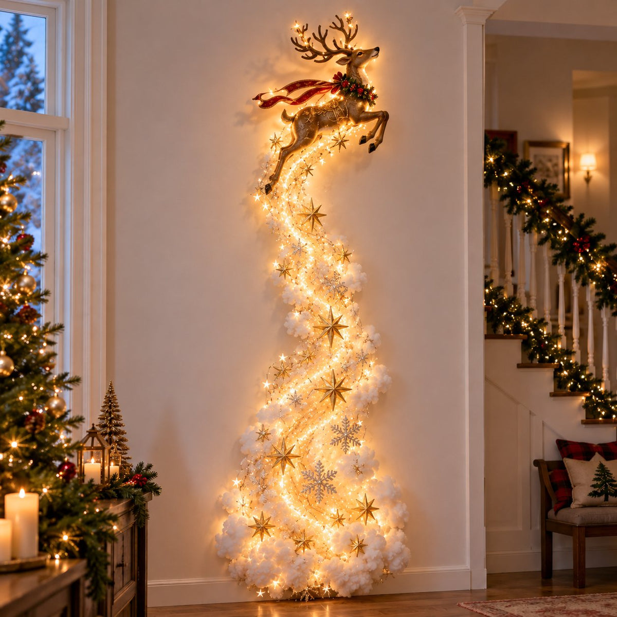 🎄 Christmas Magic Trail Wall Light — A Magical Christmas Scene on Your Wall ✨