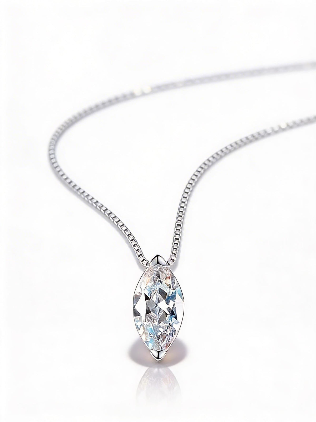 MERIDIN™ Meridian Oval Cut 1-Carat Moissanite Necklace in 925 Sterling Silver