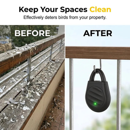🏡🐦No more trouble from birds, beasts and locusts！Portable Ultrasonic Bird Repellent Keychain