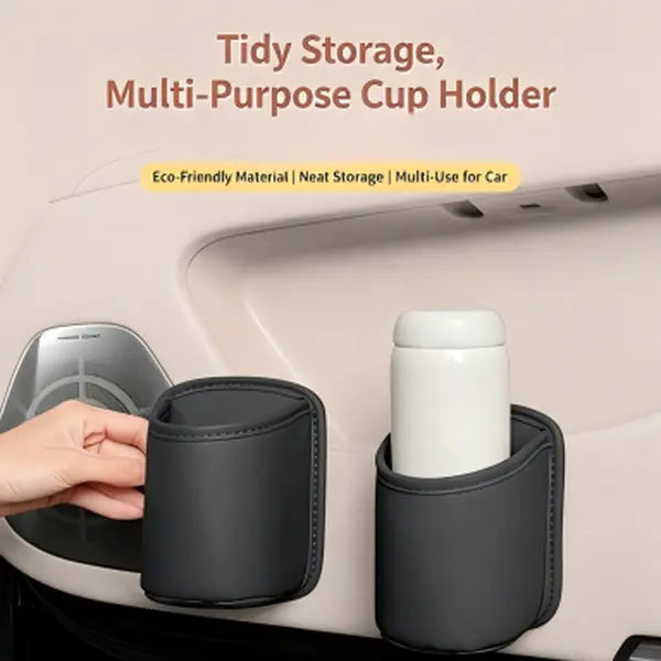 🚗💢 Extra-Large Clip-On Car Cup Holder & Door Organizer