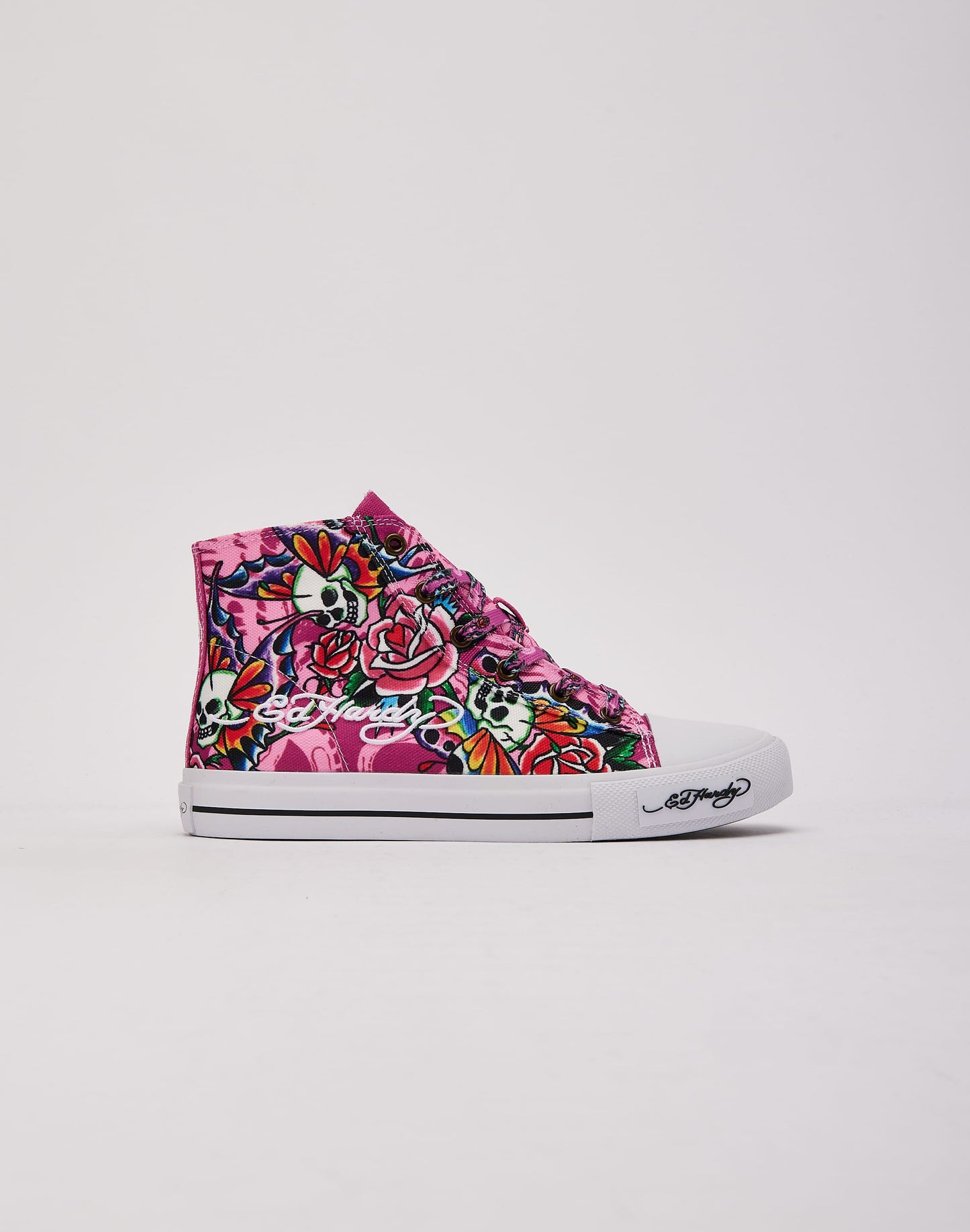 Ed Hardy Skull Butterfly Hi Grade-School
