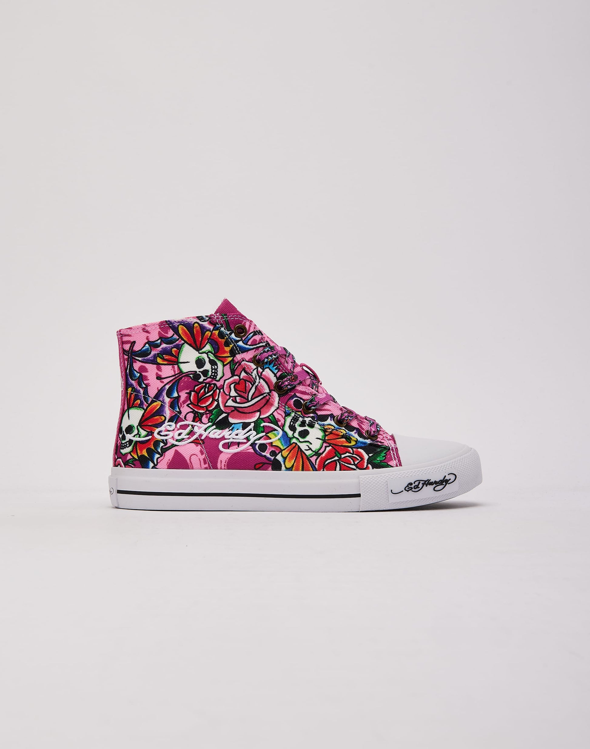 Ed Hardy Skull Butterfly Hi Grade-School