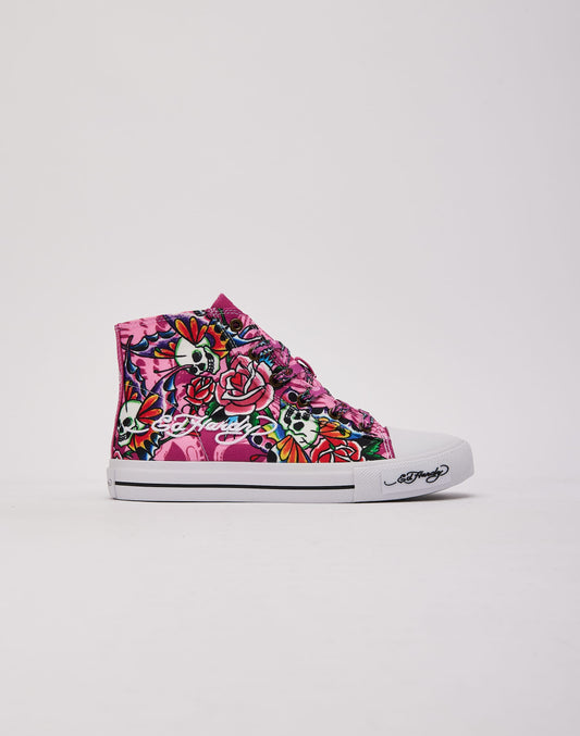 Ed Hardy Skull Butterfly Hi Grade-School