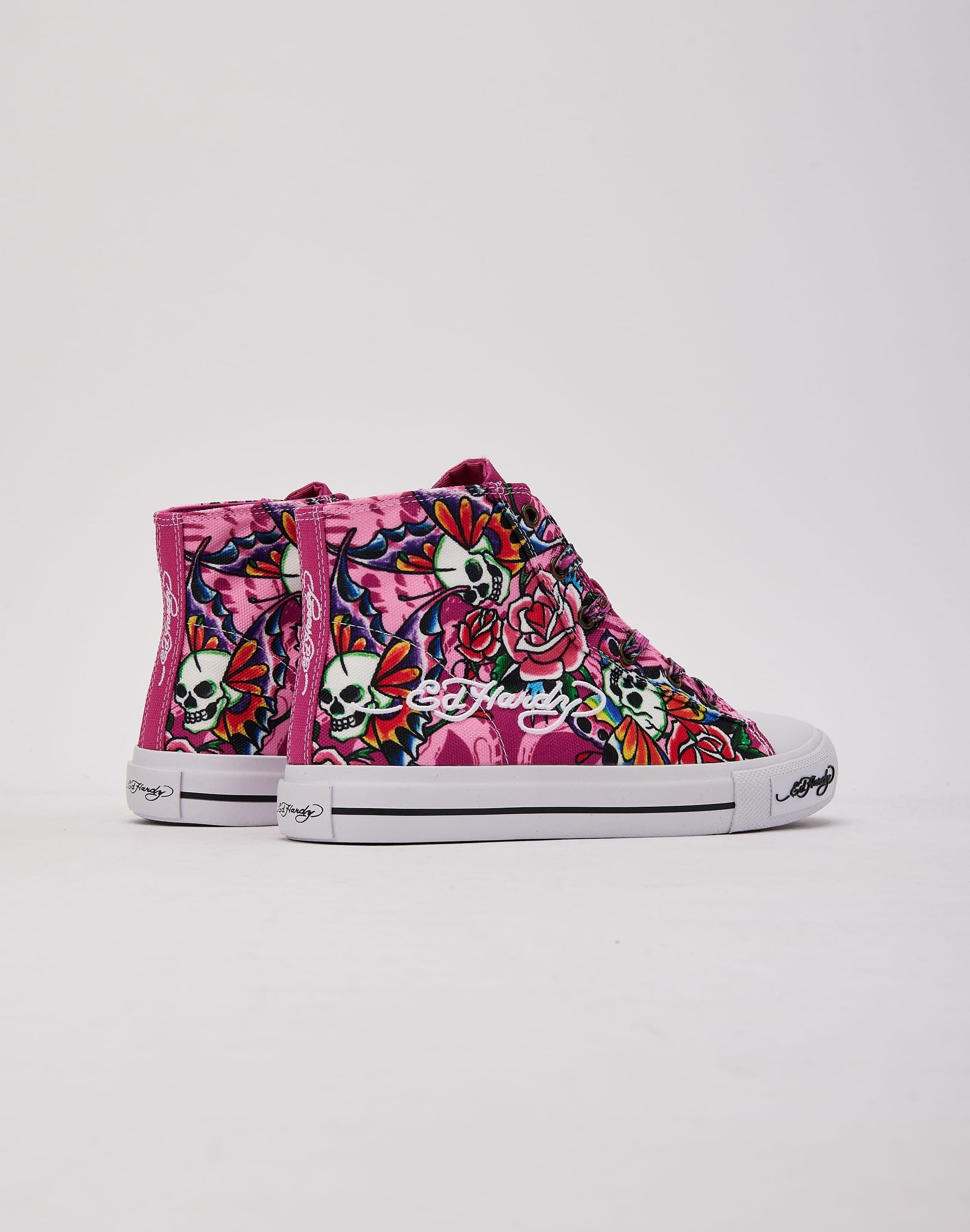 Ed Hardy Skull Butterfly Hi Grade-School