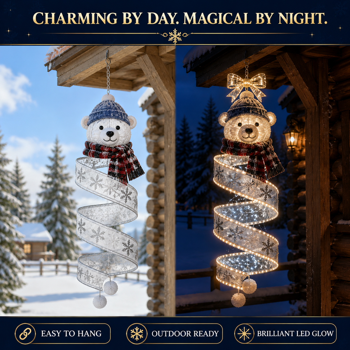 🎄Last day for 50% off🎄Christmas Magic Spiral Hanging LED Light Collection