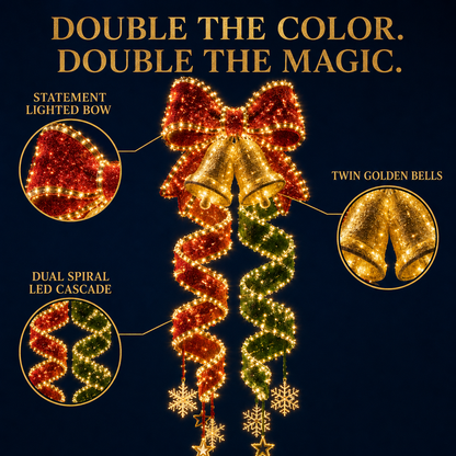 🏡🎄Last day for 50% off🎄Christmas Magic Spiral Hanging LED Light Collection (Copy)