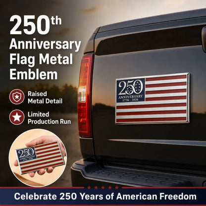 🔥★250th Anniversary Metal Flag Emblem★