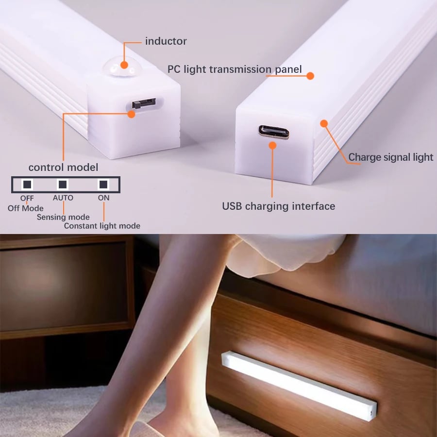 🔥Last Day 50% OFF💡Punch-free Smart Sensor Magnetic Rechargeable LED Lights