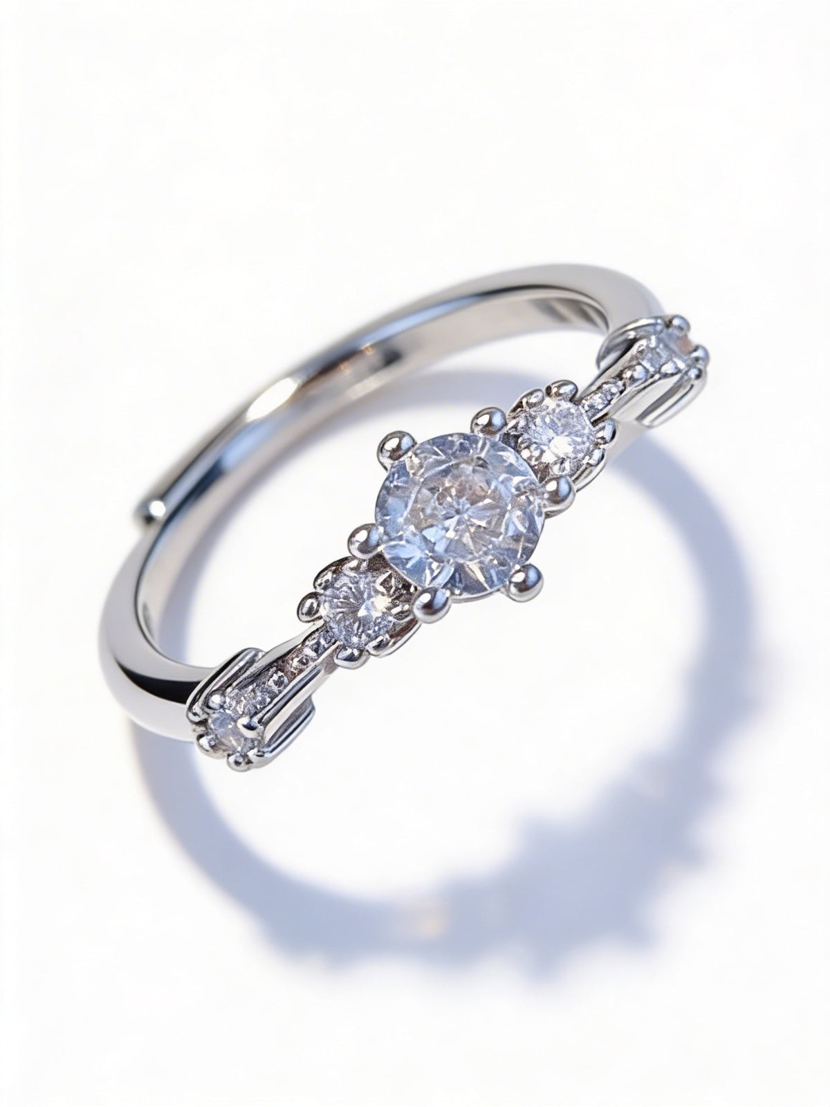 Stunning S925 Sterling Silver rings, set with certified moissanite stones.