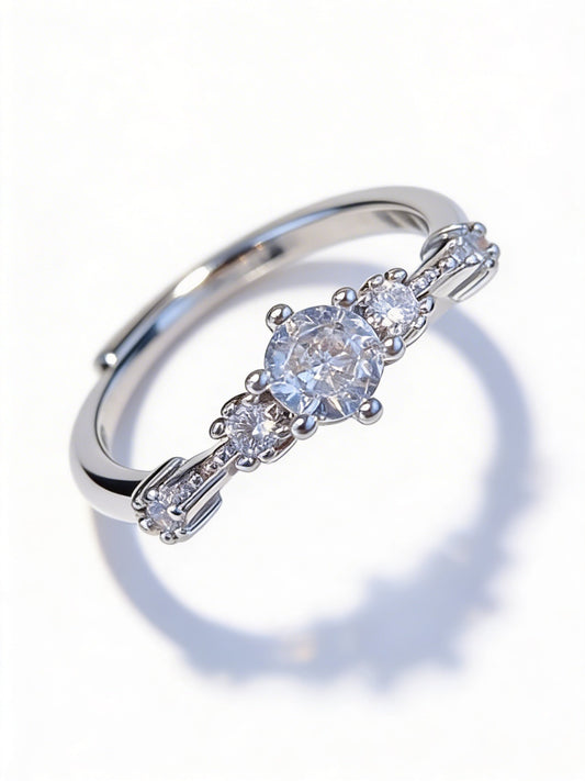 Stunning S925 Sterling Silver rings, set with certified moissanite stones.