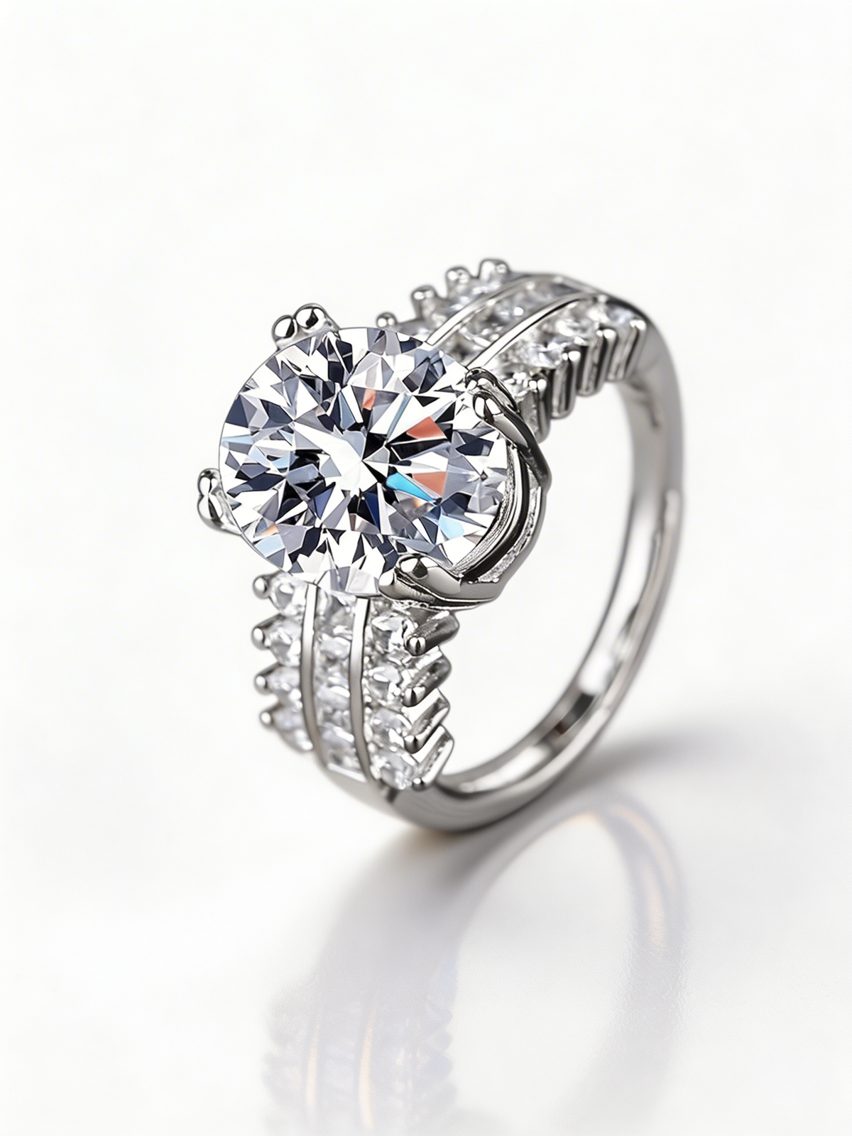 Sovereign™ 5CT Royal Ring – 925 Sterling Silver - foto 3