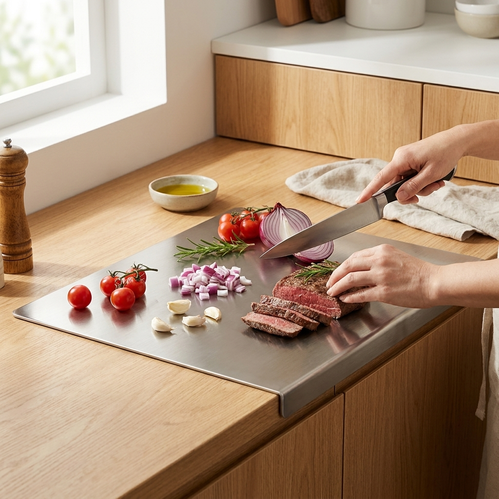 （1200g）Stainless Steel Multi-Purpose Board for Cooking & Baking